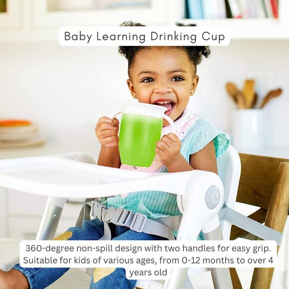 Shower Cap for Kids with Ear Protection & Baby Learning Drinking Cup Pack1 Combo - Picture 5 of 9